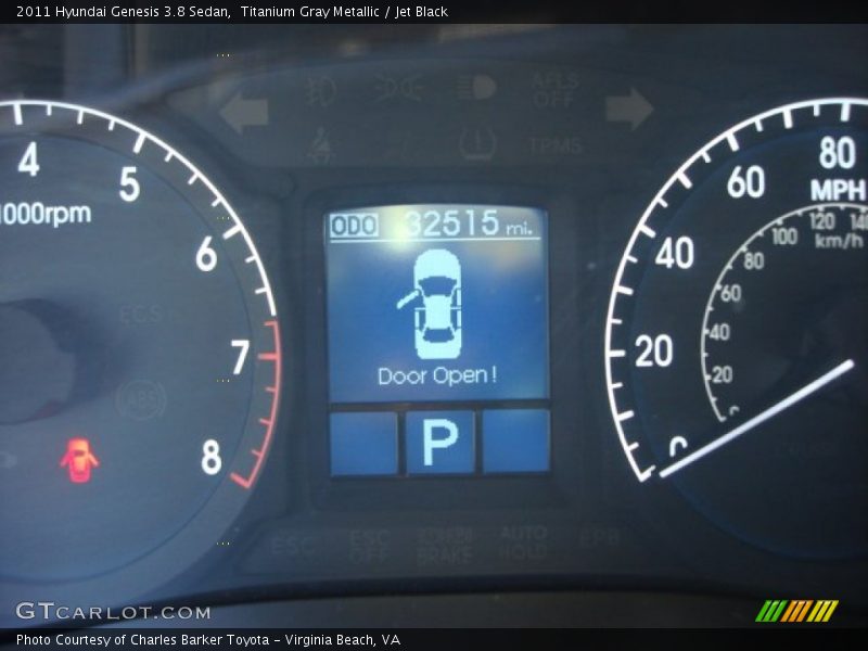 Titanium Gray Metallic / Jet Black 2011 Hyundai Genesis 3.8 Sedan