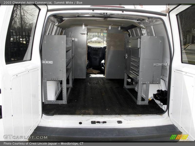 Summit White / Blue 2003 Chevrolet Astro Commercial