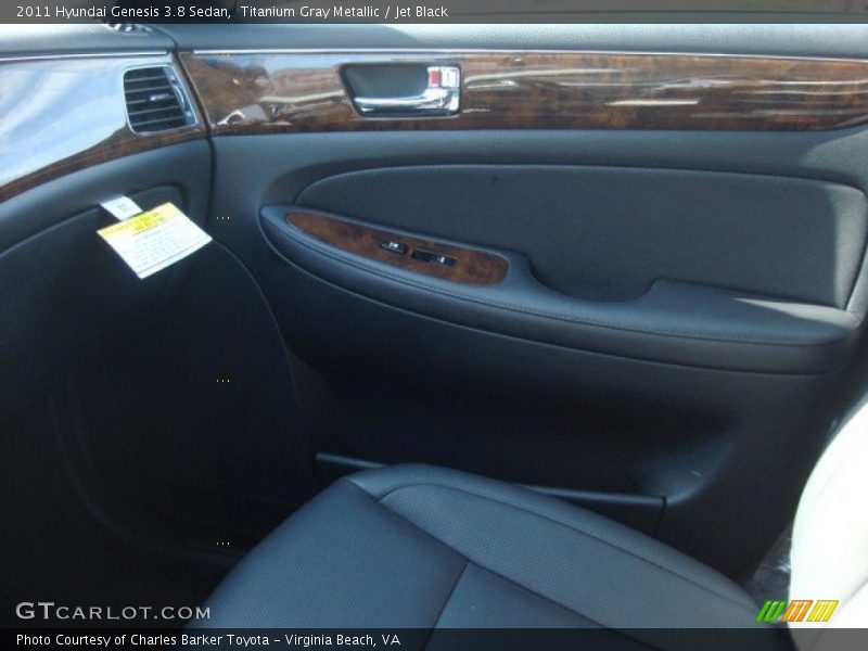 Titanium Gray Metallic / Jet Black 2011 Hyundai Genesis 3.8 Sedan