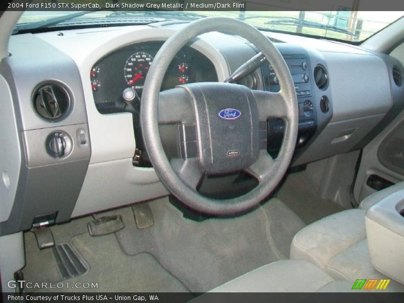 Dark Shadow Grey Metallic / Medium/Dark Flint 2004 Ford F150 STX SuperCab