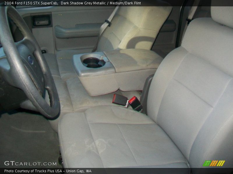 Dark Shadow Grey Metallic / Medium/Dark Flint 2004 Ford F150 STX SuperCab