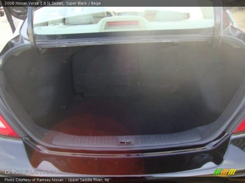 Super Black / Beige 2008 Nissan Versa 1.8 SL Sedan