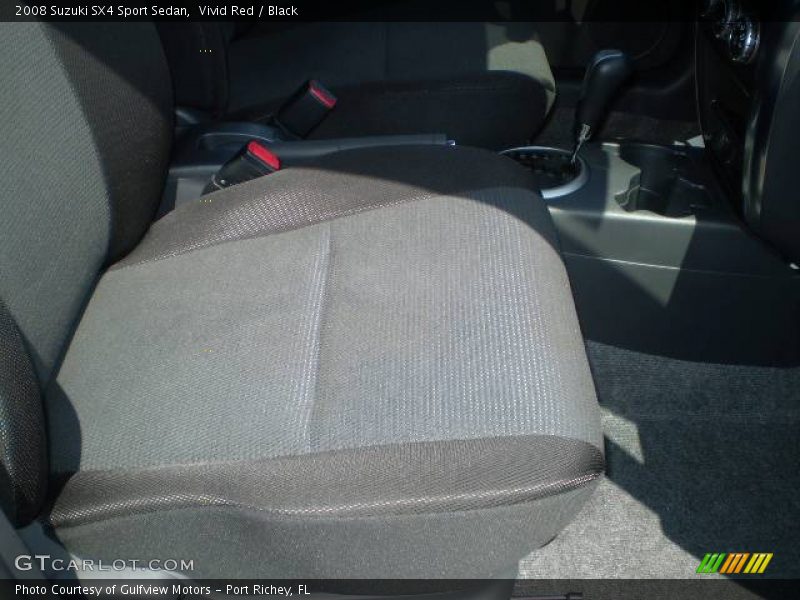 Vivid Red / Black 2008 Suzuki SX4 Sport Sedan