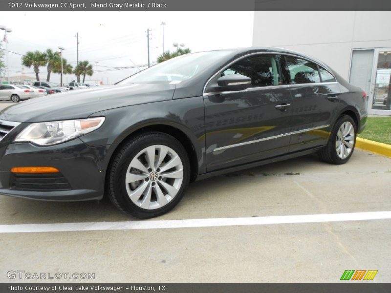 Island Gray Metallic / Black 2012 Volkswagen CC Sport