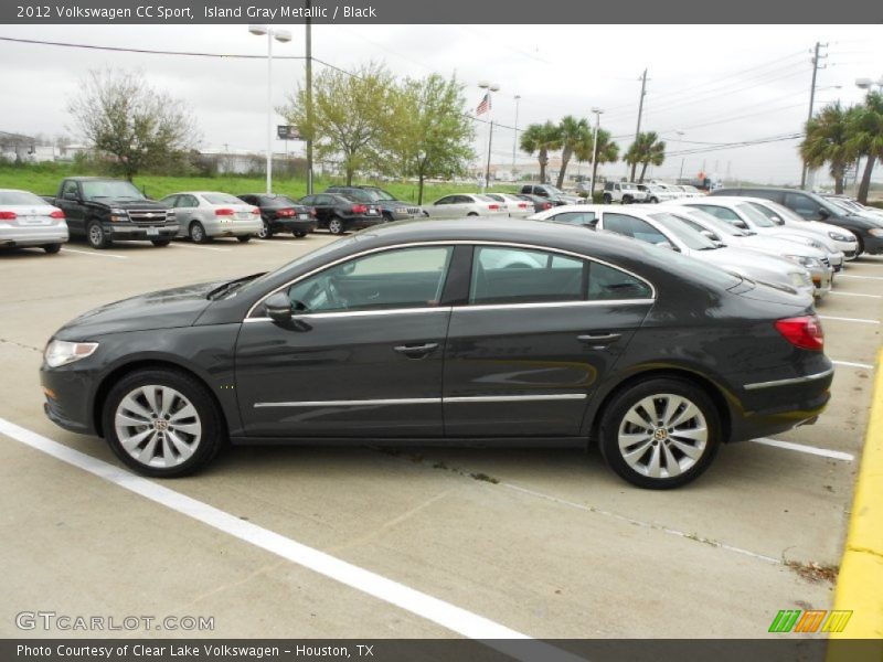 Island Gray Metallic / Black 2012 Volkswagen CC Sport