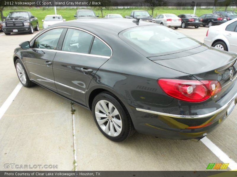Island Gray Metallic / Black 2012 Volkswagen CC Sport