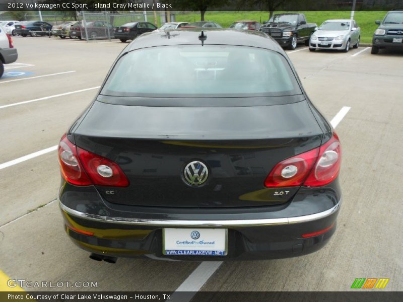 Island Gray Metallic / Black 2012 Volkswagen CC Sport