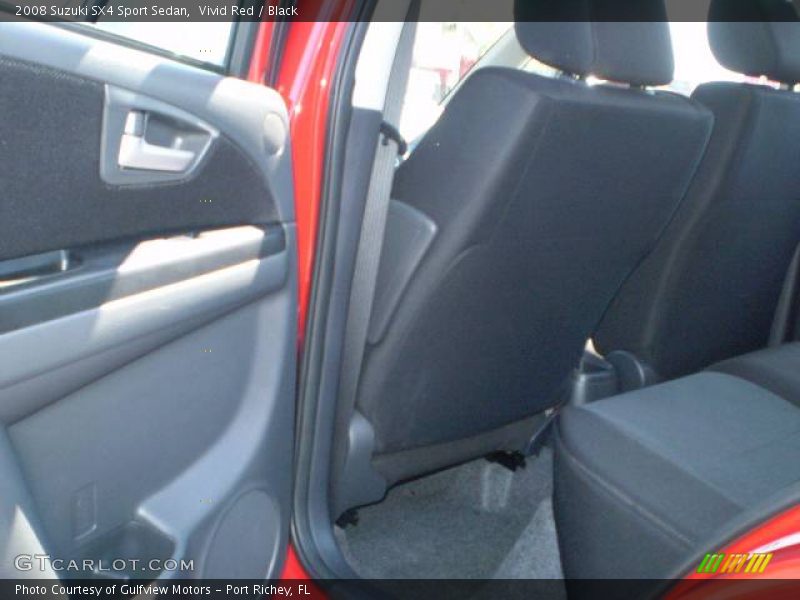 Vivid Red / Black 2008 Suzuki SX4 Sport Sedan