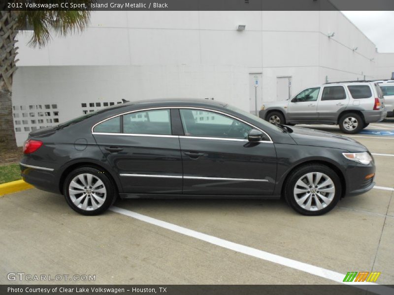 Island Gray Metallic / Black 2012 Volkswagen CC Sport