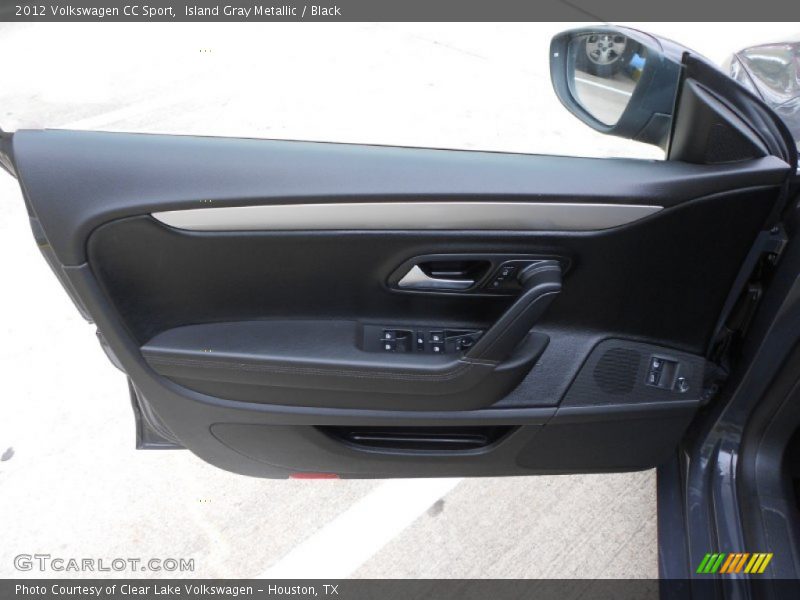 Island Gray Metallic / Black 2012 Volkswagen CC Sport