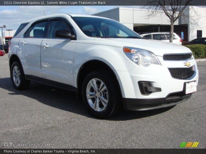 Summit White / Light Titanium/Jet Black 2011 Chevrolet Equinox LS