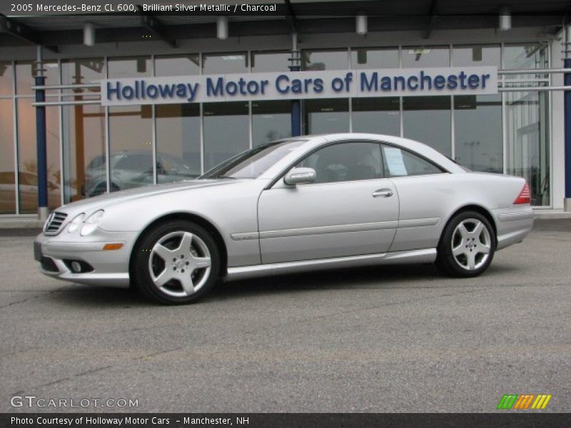 Brilliant Silver Metallic / Charcoal 2005 Mercedes-Benz CL 600
