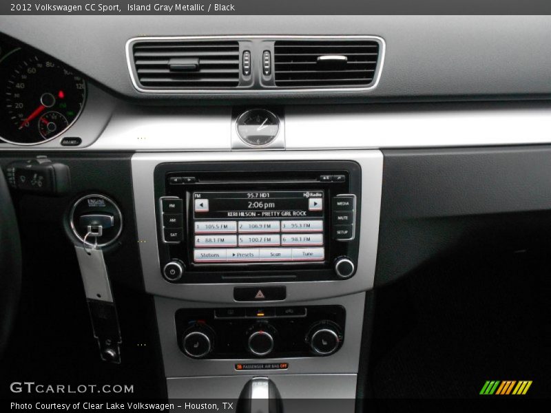Island Gray Metallic / Black 2012 Volkswagen CC Sport