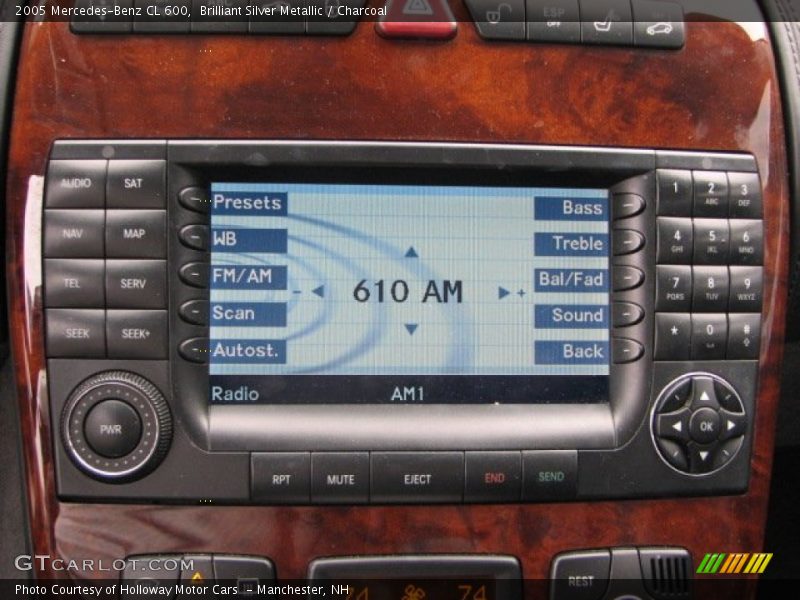 Controls of 2005 CL 600