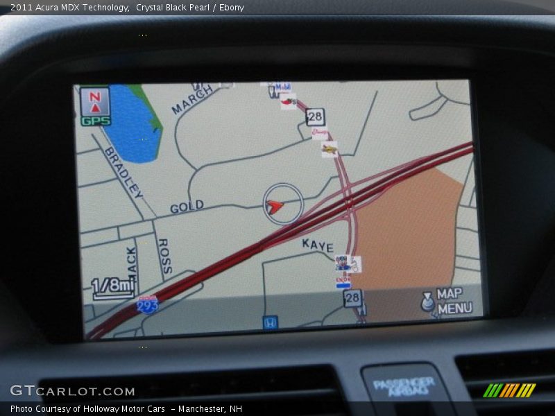 Crystal Black Pearl / Ebony 2011 Acura MDX Technology