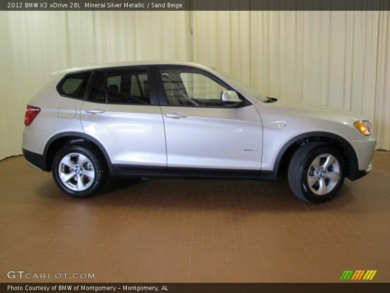 Mineral Silver Metallic / Sand Beige 2012 BMW X3 xDrive 28i