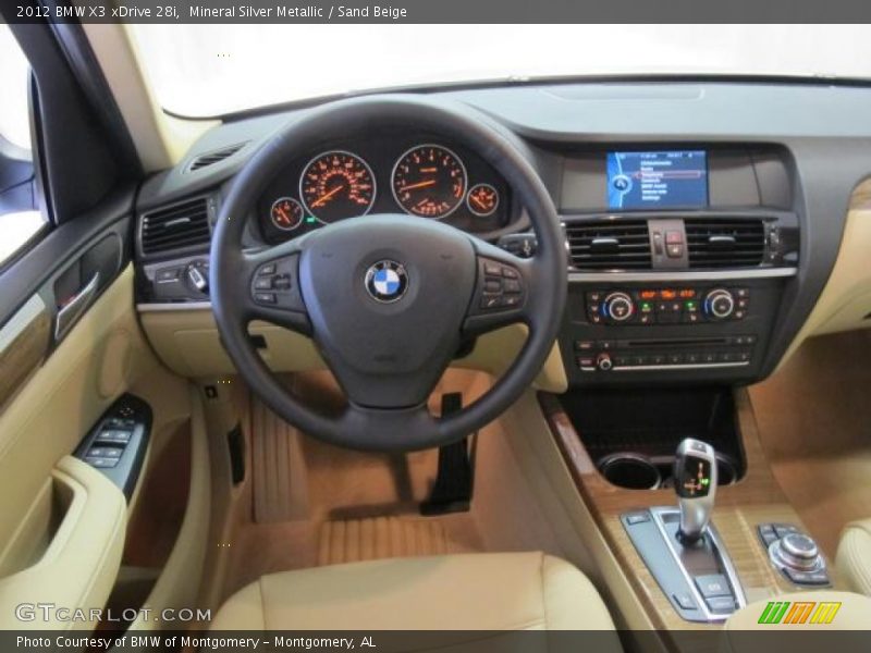 Mineral Silver Metallic / Sand Beige 2012 BMW X3 xDrive 28i