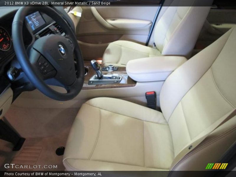 Mineral Silver Metallic / Sand Beige 2012 BMW X3 xDrive 28i