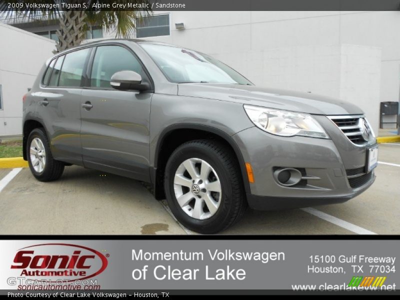 Alpine Grey Metallic / Sandstone 2009 Volkswagen Tiguan S