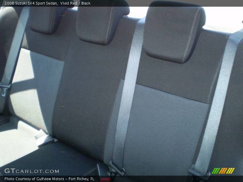 Vivid Red / Black 2008 Suzuki SX4 Sport Sedan