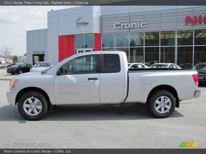 Radiant Silver / Charcoal 2011 Nissan Titan S King Cab