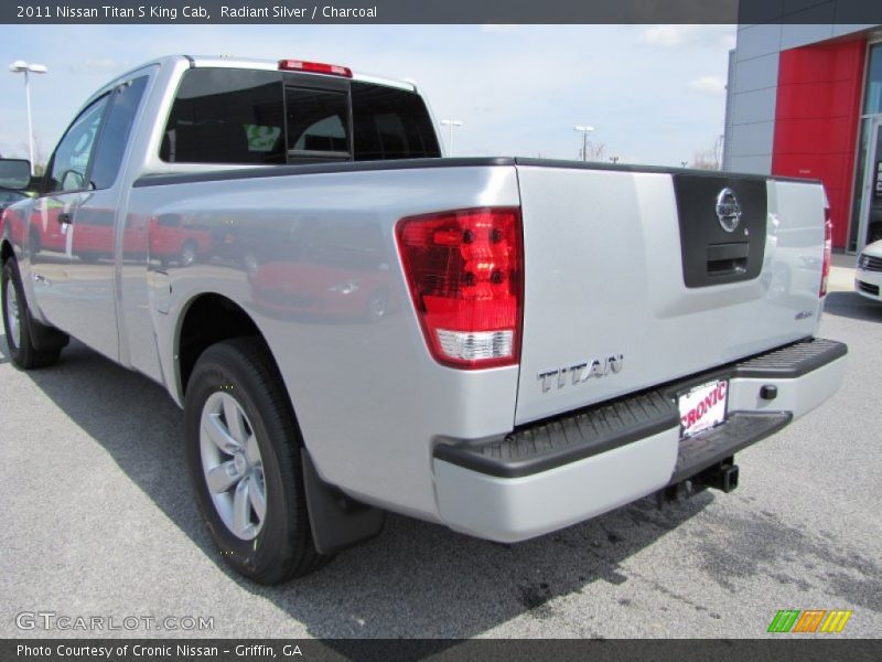 Radiant Silver / Charcoal 2011 Nissan Titan S King Cab