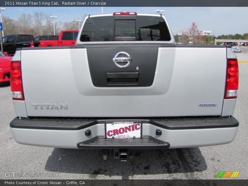 Radiant Silver / Charcoal 2011 Nissan Titan S King Cab