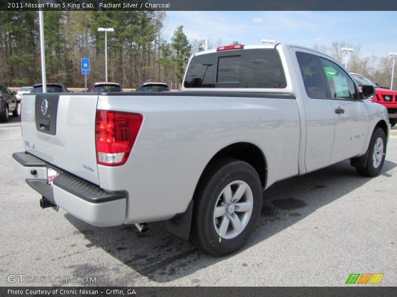 Radiant Silver / Charcoal 2011 Nissan Titan S King Cab