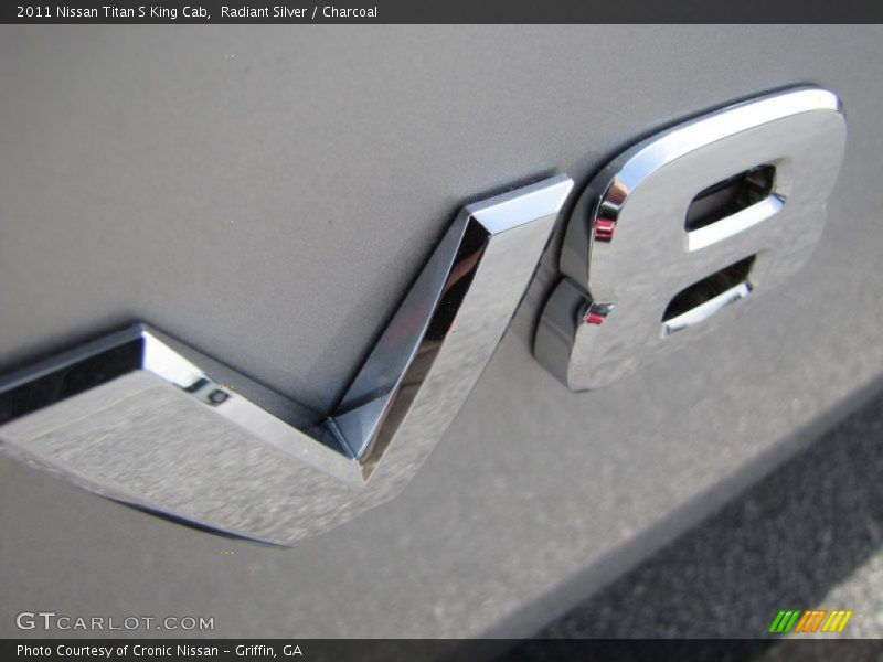 Radiant Silver / Charcoal 2011 Nissan Titan S King Cab