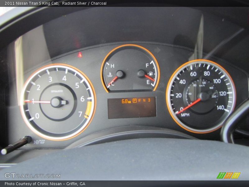 Radiant Silver / Charcoal 2011 Nissan Titan S King Cab