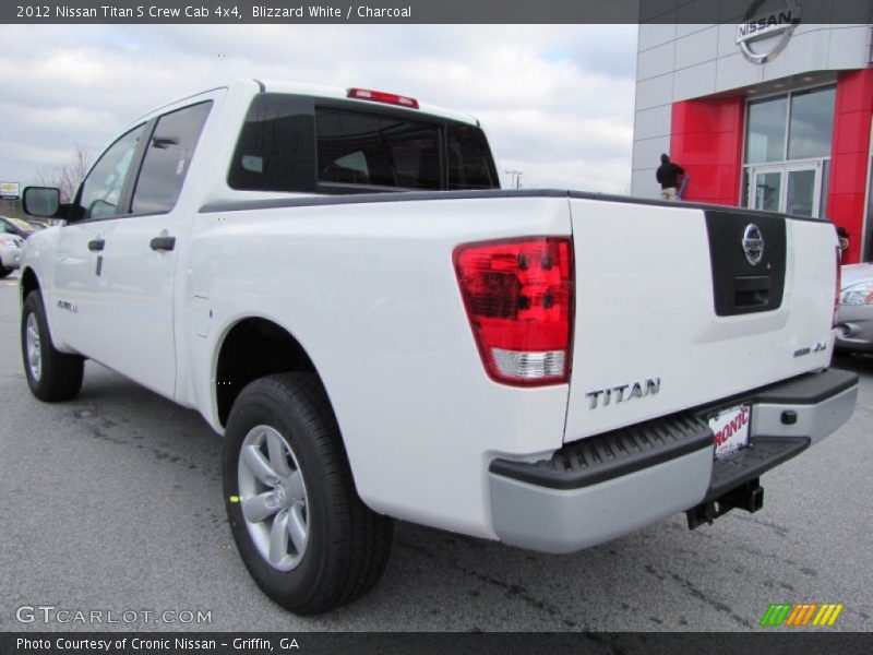 Blizzard White / Charcoal 2012 Nissan Titan S Crew Cab 4x4