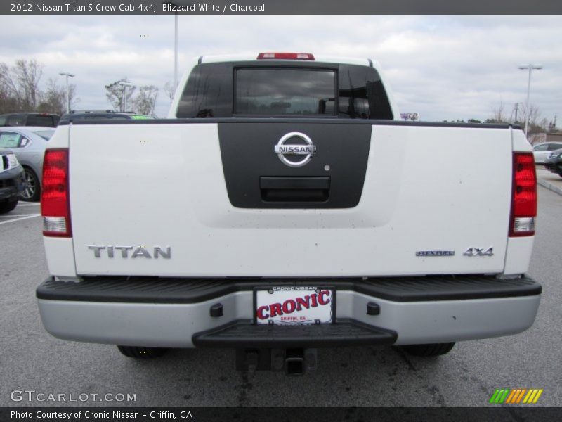 Blizzard White / Charcoal 2012 Nissan Titan S Crew Cab 4x4