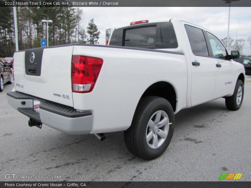 Blizzard White / Charcoal 2012 Nissan Titan S Crew Cab 4x4