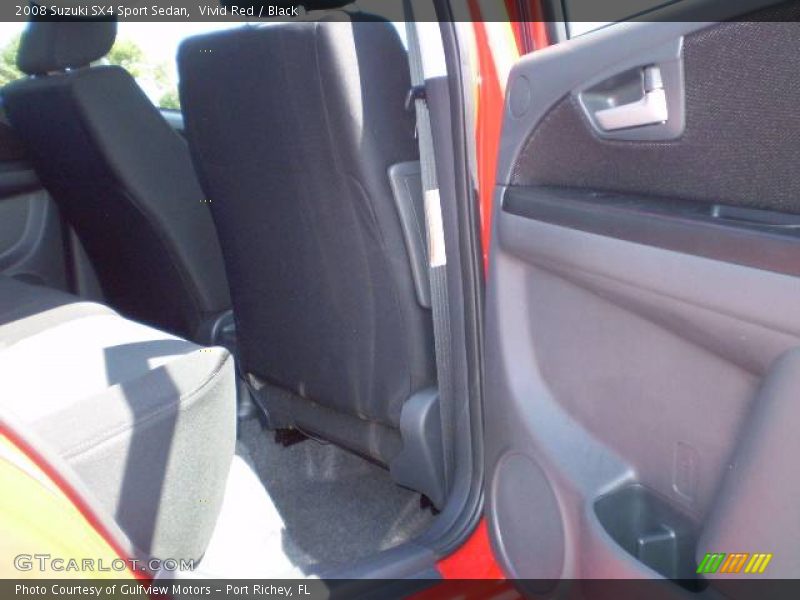 Vivid Red / Black 2008 Suzuki SX4 Sport Sedan