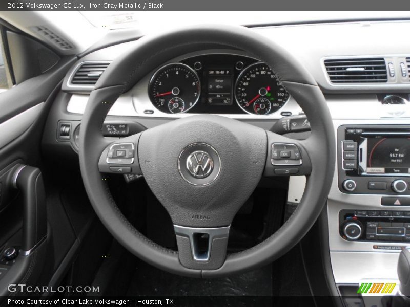 Iron Gray Metallic / Black 2012 Volkswagen CC Lux