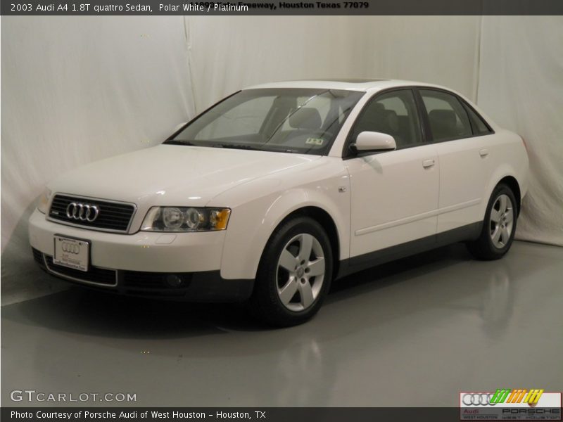 Polar White / Platinum 2003 Audi A4 1.8T quattro Sedan