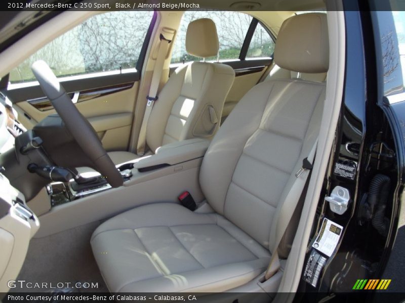 Black / Almond Beige/Mocha 2012 Mercedes-Benz C 250 Sport