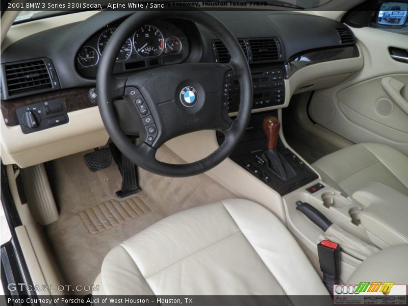 Alpine White / Sand 2001 BMW 3 Series 330i Sedan