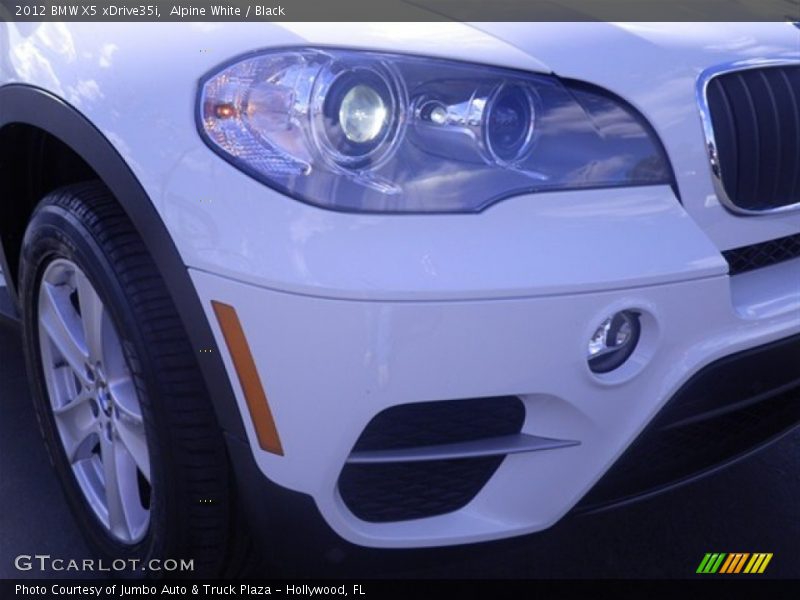 Alpine White / Black 2012 BMW X5 xDrive35i