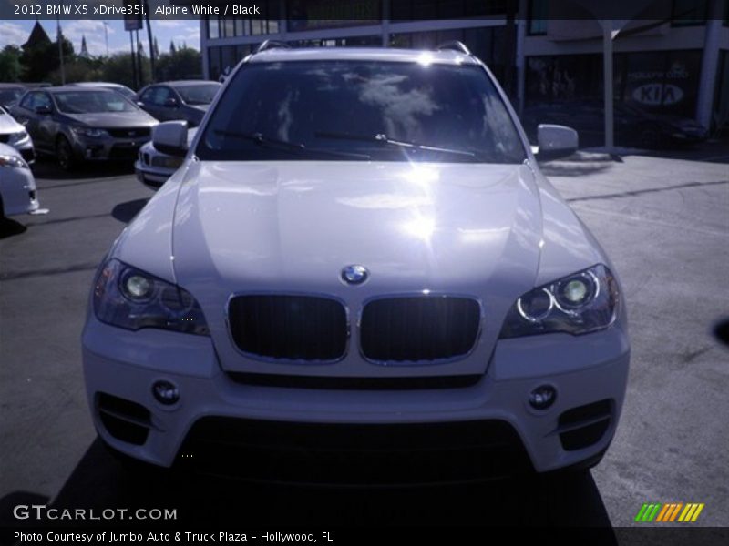 Alpine White / Black 2012 BMW X5 xDrive35i