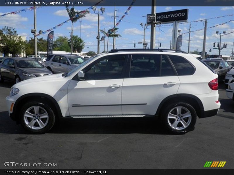 Alpine White / Black 2012 BMW X5 xDrive35i