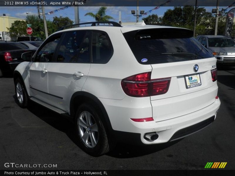 Alpine White / Black 2012 BMW X5 xDrive35i