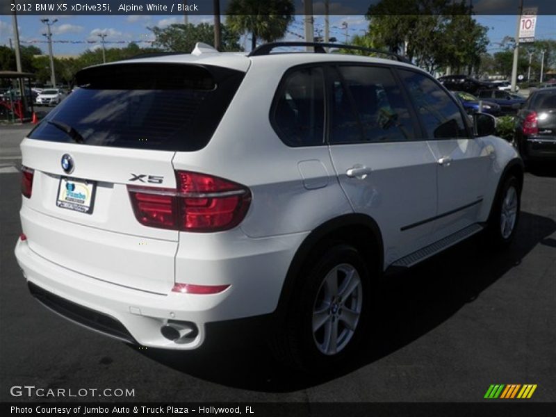Alpine White / Black 2012 BMW X5 xDrive35i