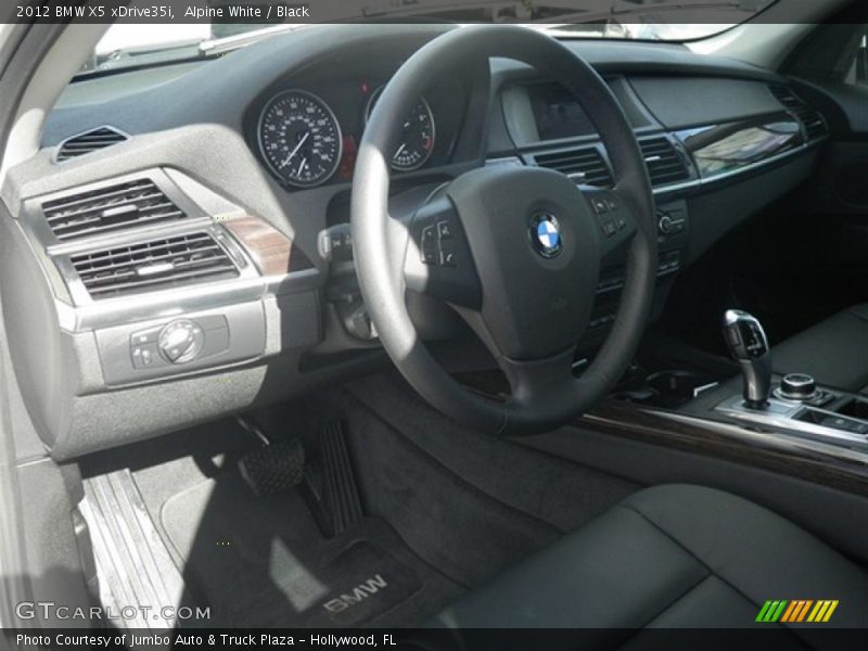 Alpine White / Black 2012 BMW X5 xDrive35i