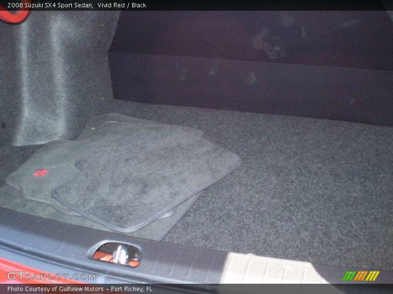Vivid Red / Black 2008 Suzuki SX4 Sport Sedan