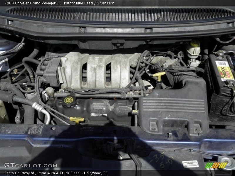 Patriot Blue Pearl / Silver Fern 2000 Chrysler Grand Voyager SE