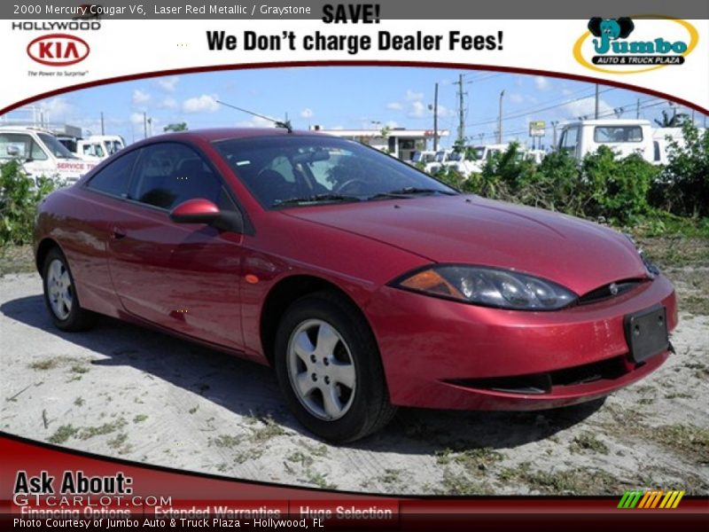 Laser Red Metallic / Graystone 2000 Mercury Cougar V6