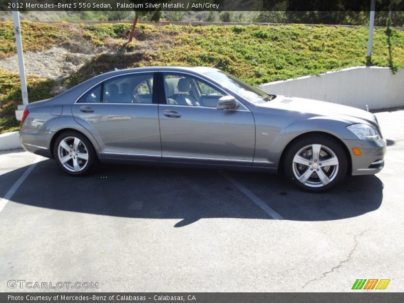Paladium Silver Metallic / Ash/Grey 2012 Mercedes-Benz S 550 Sedan