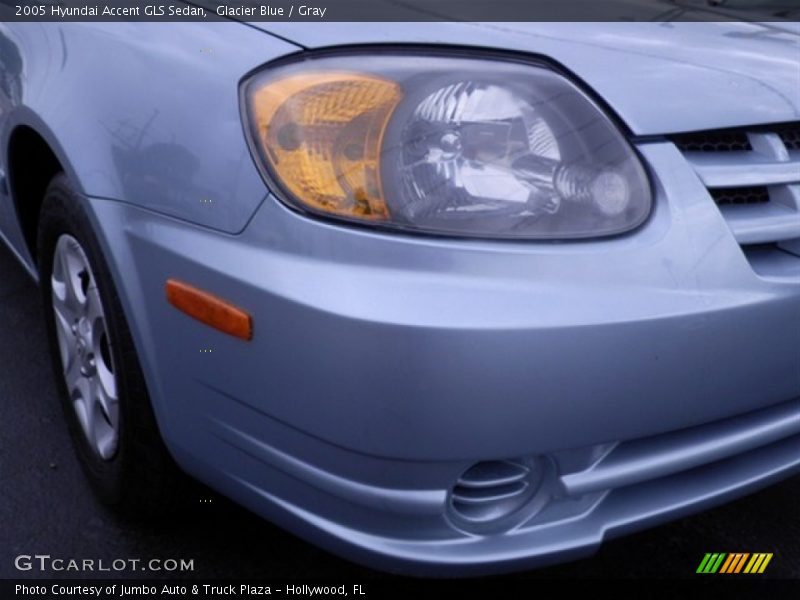 Glacier Blue / Gray 2005 Hyundai Accent GLS Sedan