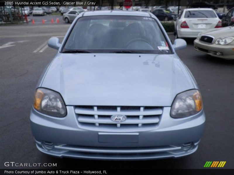 Glacier Blue / Gray 2005 Hyundai Accent GLS Sedan